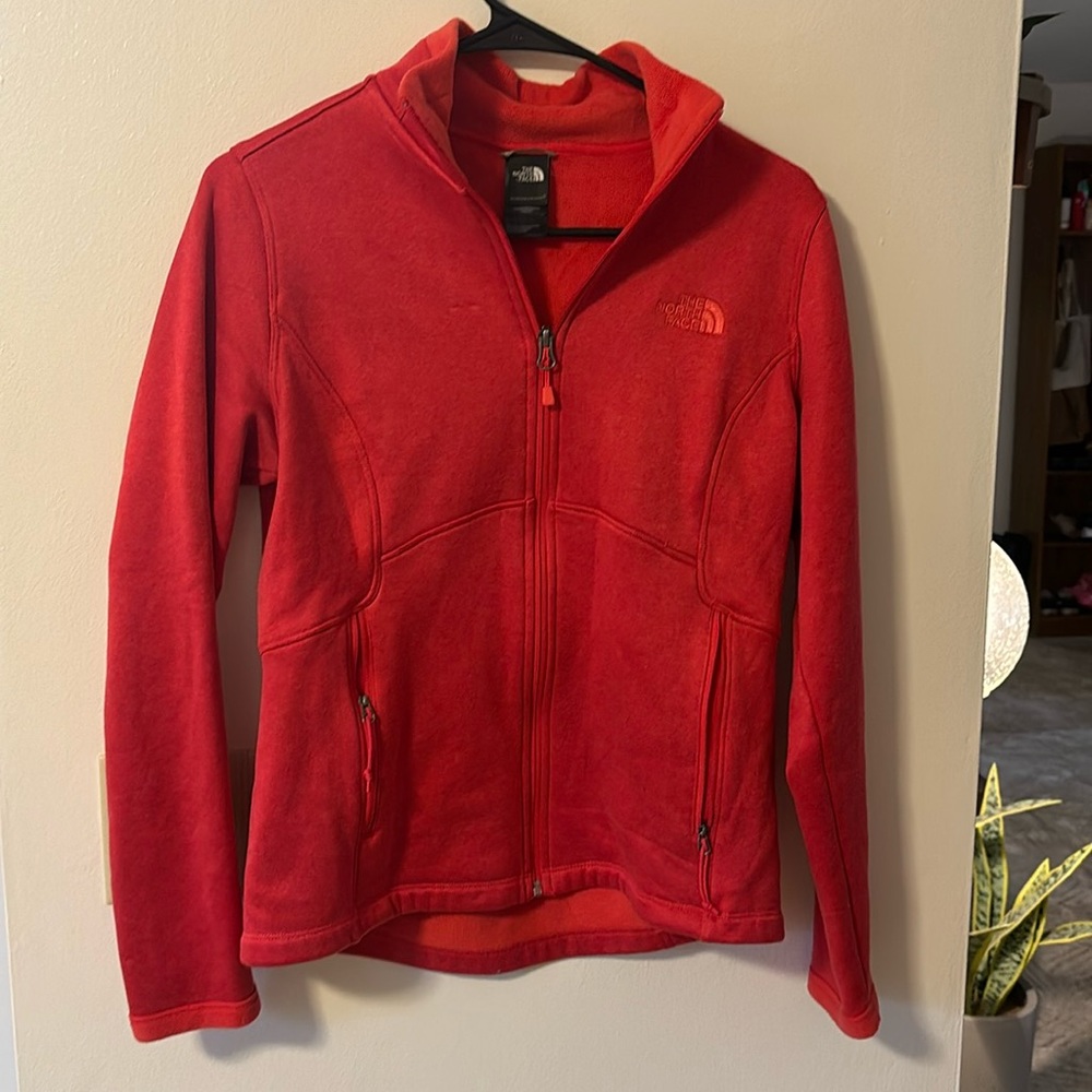 North face zip up sweater
